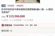 杭州“最贵法拍房”起拍价超1亿 一起来看看有多"壕"
