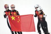 短道世界杯中国女子接力再夺一金 男队两次摔倒摘铜