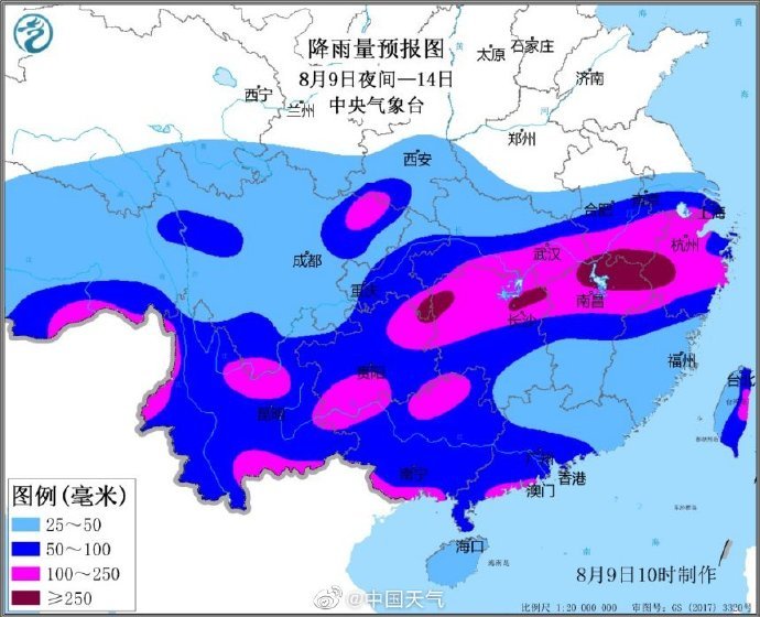长江流域将出现持续性强降雨，这份时间表请收下