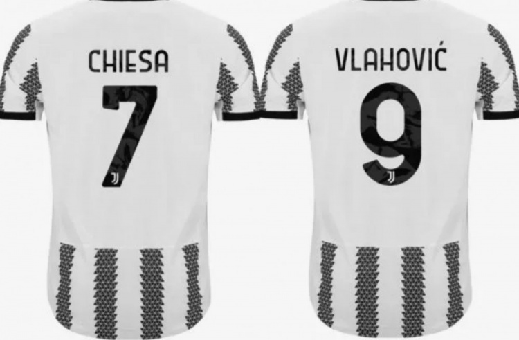 尤文官方：小基耶萨新赛季改穿7号球衣，弗拉霍维奇将改穿9号