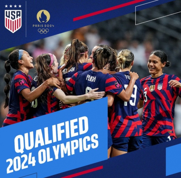 美国女足获中北美女足金杯赛冠军，同时晋级2024年巴黎奥运会