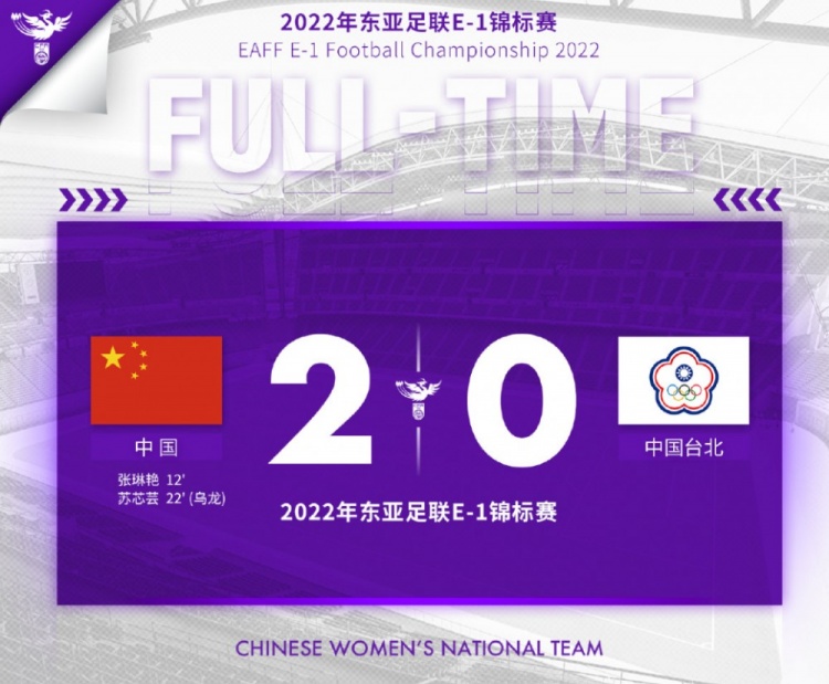 祝贺女足姑娘们东亚杯首轮比赛取得开门红！