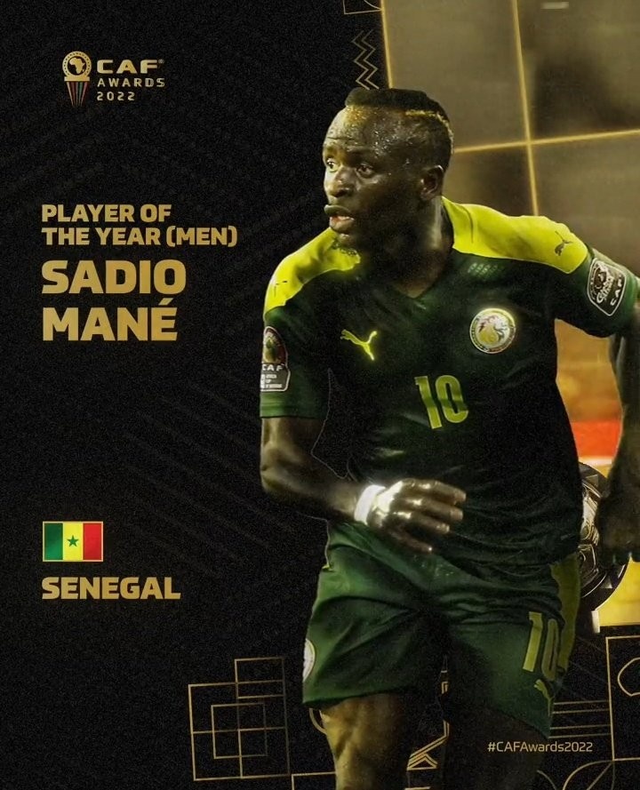 非足联各奖项得主：塞内加尔获最佳国家队 萨尔获最佳年轻球员