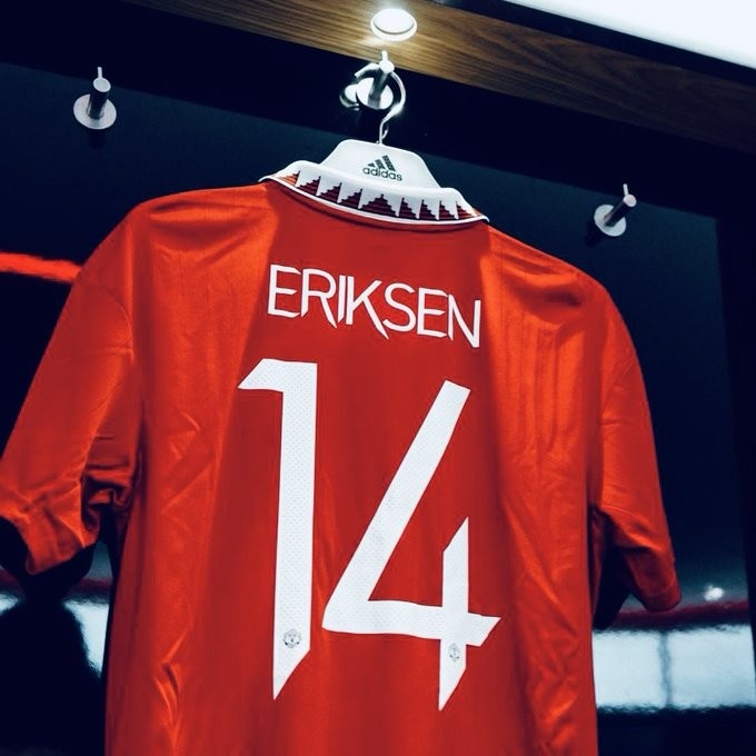 官方：埃里克森将身披曼联14号球衣 该号码上任主人为林加德